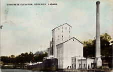 Concrete Elevator Goderich Ontario ON c1910 Postcard D86 picture