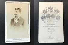 Reutlinger, Paris, Prudhon, actor, circa 1865 vintage cdv albumen print - CD picture