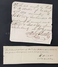1831 LOT antique EPHEMERA centre co pa DR WALLIS robt martin coloured man TROTH picture