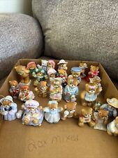 Vintage Enesco Lucy And Me Bears Lot Of 25 Mixed Porcelain Figurines picture