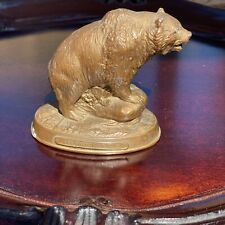Antique 1915 San Francisco Bronze Grizzly Bear Statue Panama Pacific Exposition picture