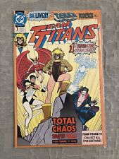 TEAM TITANS #1 (DC 1992) TERRA COVER 🔑 TOTAL CHAOS 🔥 EARLY MODERN KEY picture
