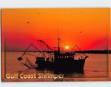 Postcard Sunset Gulf Coast Shrimper picture