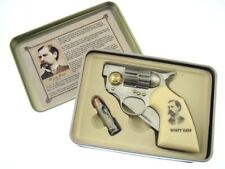 WYATT EARP Pistol Shaped Knife Bonus Bullet Knife Wild West Unique Collectible picture