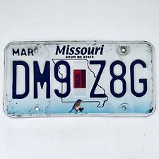 2020 United States Missouri Bluebird Passenger License Plate DM9 Z8G picture