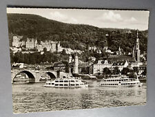 Vintage Heidelberg Germany Black & White Postcard Unposted 50s 60s 70s City Vtg picture