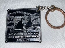 Vtg/Rare Sequoyah Nuclear Power Plant Keychain Soddy Daisy 1981 picture