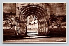 Postcard RPPC Photo Fountains Abbey Refectory Doorway Cloisters 1920-1930 picture