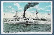 352  Vint 1919 Postcard Steamer SOUTH SHORE Nantasket Beach Line picture