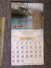 NOS 1961 Sample Almanac Calendar 12 Month Mid-Century  by Champion picture