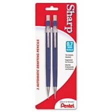 PENTEL Sharp Mechanical Drafting Pencil 0.7 mm Blue Barrel 2/Pack P207 picture