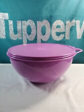Tupperware Thatsa Mixing Bowl Wild Mulberry Purple Matching Seal 32 Cup  picture