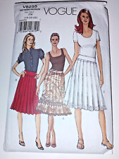 2006 VOGUE Pattern V8255 Misses' Skirt Size FW 18-22 CUT picture