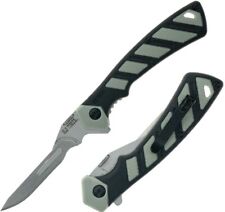 Schrade Linerlock Folding Knife 60A Steel Replaceable Blade FRN/Rubber Handle picture
