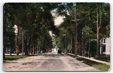 1921 LANCASTER NEW HAMPSHIRE MAIN STREET TREE LINED HOMES POSTCARD P3423 picture