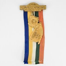 Masonic Grand Representative Garden State New Jersey Badge and Ribbon Medal picture
