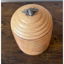Vintage 1970's KENNETH TURNER Wood Honey Jar Made in UK picture