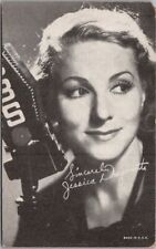 c1940s JESSICA DRAGONETTE Mutoscope Card WWII Singer / CBS Radio Microphone picture