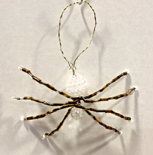 Vintage Christmas Spider Hanging Ornament made of Beads, adjustable rods Germany picture