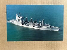 Postcard USS Monongahela AO-178 Navy Fleet Oiler Ship Vintage PC picture