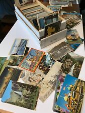 25 Postcard Lot - Linen, Chrome, Divided Back Resell, Scrapbooking Big Huge picture