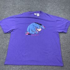 Vintage Disney Store Eeyore T Shirt Adult Size 2XL XXL Purple Winnie the Pooh picture