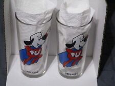 2 NOS Vintage Pepsi Character Glass 1970's UNDERDOG Harvey Cartoons picture