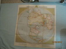 VINTAGE NORTHERN HEMISPHERE MAP National Geographic February 1946 picture