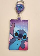 Loungefly Disney Lilo and Stitch Space Pastel Ombre Retractable ID Lanyard NEW picture