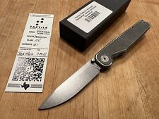 Tactile Knife Rockwall Seigaiha Engraved Titanium Magnacut UrbanEDC Exclusive picture