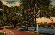 Postcard Orlando Florida - Lucerne Circle, City Beautiful - 1942 picture