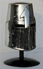 MEDIEVAL MINI CRUSADER KNIGHT MEDIEVAL HELMET TEMPLAR with Free Stand picture