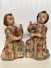 SALE  Exceptional pair of Antique Angels circa 1700 picture