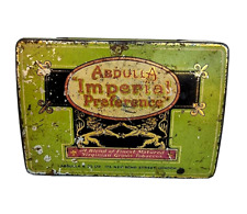 Vintage Old Antique Rare Iron Abdulla Imperial Cigarettes Litho Tin Box , London picture