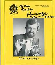 Mark Leveridge collection 17 items with autographs, magic clippings, VHS tape picture