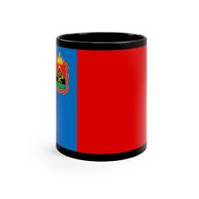 Flag of Kemerovo Oblast Russia - Black Coffee Cup 11oz picture