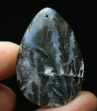 57Ct Rare Natural Clear Beautiful Mica Tree Crystal Quartz Pendant Polished picture