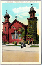 Columbia South Carolina Ebenezer Historic Lutheran Chapel Postcard 1920 picture