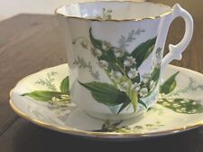 Vintage Hammersley Cup & Saucer England Bone China Porcelain Lily of The Valley picture