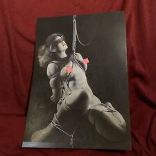 SORAYAMA Print BLINDFOLDED Erotic/ Lowbrow 15” x  10” Really Cool picture