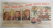 Pepsi-Cola Ad: The Haleys of Broadway and Hollywood 1949 Size 7.5 x 15 inches picture