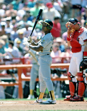 Rickey Henderson OAKLAND A'S MLB Baseball Original 35mm Photo Slide HOF picture