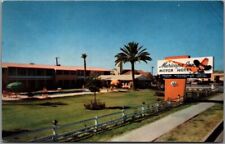 MESA, Arizona Postcard MARICOPA INN MOTOR HOTEL Roadside Chrome - Dated 1956 picture
