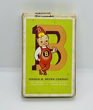 RARE Full Set Vintage Herman M Brown Company Playing Cards picture