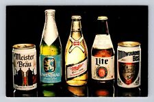 Milwaukee WI-Wisconsin, Beer Brewed in U.S.A by Miller Co, Vintage Postcard picture