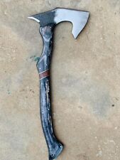 Handmade Carbon Steel Custom VIKING EAGLE Art Hatchet Camping Axe Throwing Axe picture
