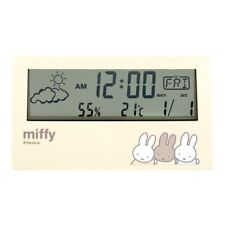 Tees Factory Miffy Multifunctional Digital Clock Mocha H70 x W130 x D30mm  picture