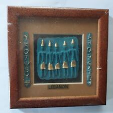 Phoenician Alphabet - Lebanon - Framed  Ancient Language Turquoise Early Linear picture