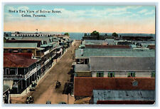 c1910 Bird's Eye View of Bolivar Street Colon Panama Antique Postcard picture