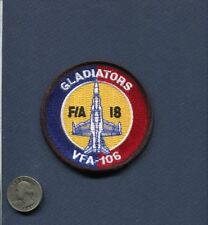 VFA-106 GLADIATORS NAVY F-18C F-18 HORNET Striker Fighter Squadron Bullet Patch picture